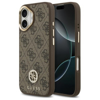 Guess 4G Strass Logo MagSafe case for iPhone 17 - brown
