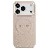 Guess Peony Hot Stamp MagSafe Case for iPhone 17 Pro - Pink