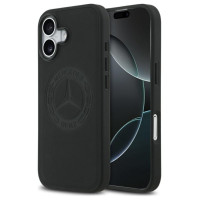 Mercedes Leather Vintage Logo MagSafe Case for iPhone 17 - Black