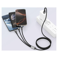 Tech-Protect UltraBoost DNA 3in1 USB-C / Micro-USB / Lightning cable 120 cm - gray