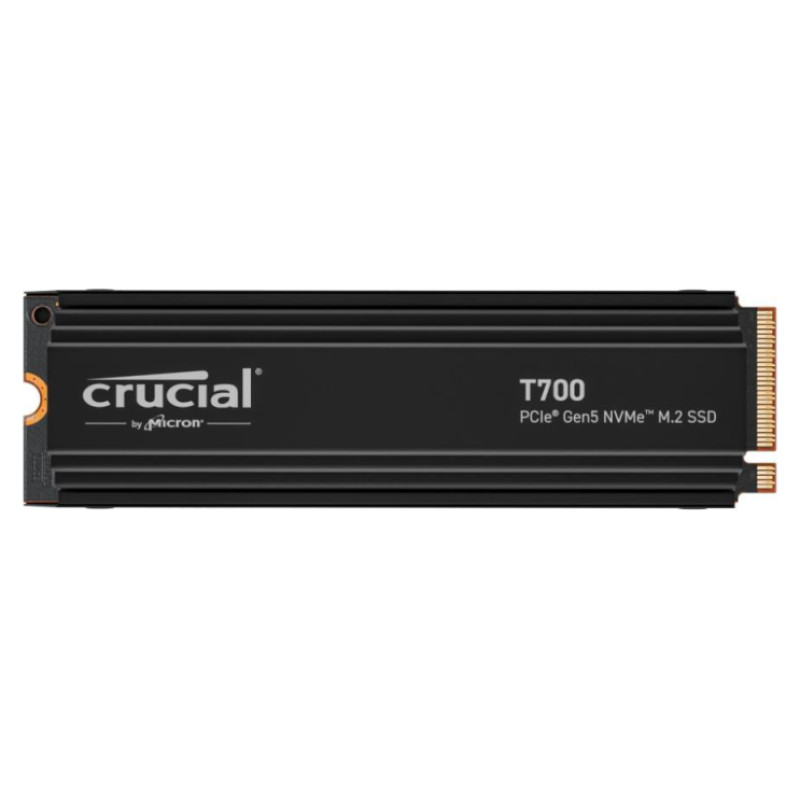 Crucial SSD|CRUCIAL|T700|4TB|M.2|PCIe Gen5|NVMe|TLC|Write speed 11800 MBytes/sec|Read speed 12400 MBytes/sec|TBW 2400 TB|CT4000T700SSD5