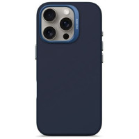 Decoded AntiMicrobial Silicone Backcover Case with MagSafe for iPhone 16 Pro - Navy Blue