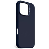 Decoded AntiMicrobial Silicone Backcover Case with MagSafe for iPhone 16 Pro - Navy Blue