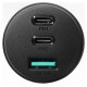Joyroom car charger 70W with 3 ports: USB, 2 x USB C black (JR-CL26)