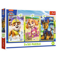 Trefl PAW PATROL Pužļu komplekts Mūsu suņi, 3x50 gab.