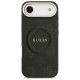 Guess Peony Hot Stamp MagSafe Case for iPhone Air - Black