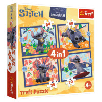 Trefl DISNEY STITCH Pužļu komplekts 4in1