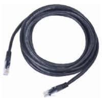 Gembird PATCH CABLE CAT5E UTP 5M/BLACK PP12-5M/BK GEMBIRD