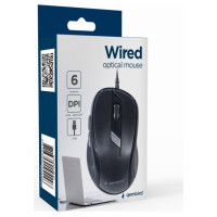 Gembird MOUSE USB OPTICAL/BLACK MUS-6B-01 GEMBIRD