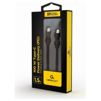 Gembird CABLE USB-C PD 1.5M/CC-USB2-CMCM100-1.5M GEMBIRD