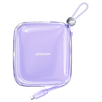 Joyroom powerbank 10000mAh Jelly Series 22.5W with built-in Lightning cable purple (JR-L003)