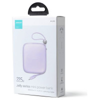 Joyroom powerbank 10000mAh Jelly Series 22.5W with built-in Lightning cable purple (JR-L003)