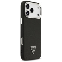 Guess Grained Triangle Logo MagSafe case for iPhone 17 Pro Max - black