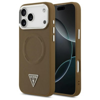 Guess Triangle Logo MagSafe case for iPhone 17 Pro Max - brown