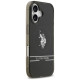 U.s. Polo Assn. US Polo DH and Bottom Stripe Logo MagSafe iPhone 17 Case - Black
