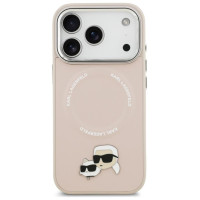 Karl Lagerfeld Karl & Choupette Pins MagSafe Case for iPhone 17 Pro Max - Pink