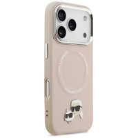 Karl Lagerfeld Karl & Choupette Pins MagSafe Case for iPhone 17 Pro Max - Pink
