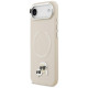 Karl Lagerfeld Karl & Choupette Pins MagSafe Case for iPhone Air - Beige