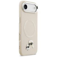 Karl Lagerfeld Karl & Choupette Pins MagSafe Case for iPhone Air - Beige