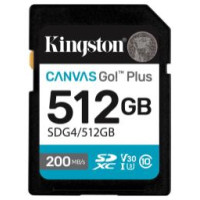 Kingston Atmiņas karte Kingston 512GB SDXC Canvas Go Plus Gen4