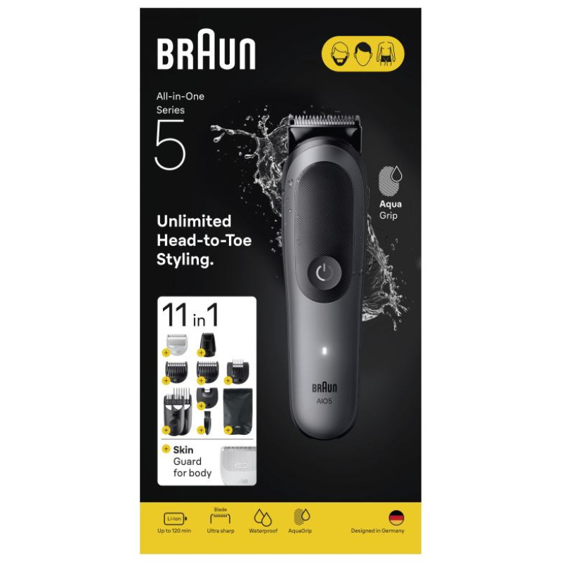 Braun galvas un ķermeņa trimmeris - AIO5560