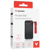 Verbatim Ārējais cietais disks Verbatim 2TB Pocket Black Red
