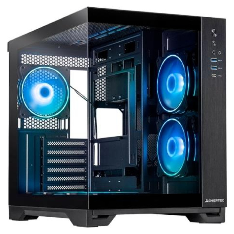Chieftec Case|CHIEFTEC|VISIO GM-30B-TG-OP|MidiTower|Case product features Transparent panel|Not included|ATX|MicroATX|MiniITX|Colour Black|GM-30B-TG-OP