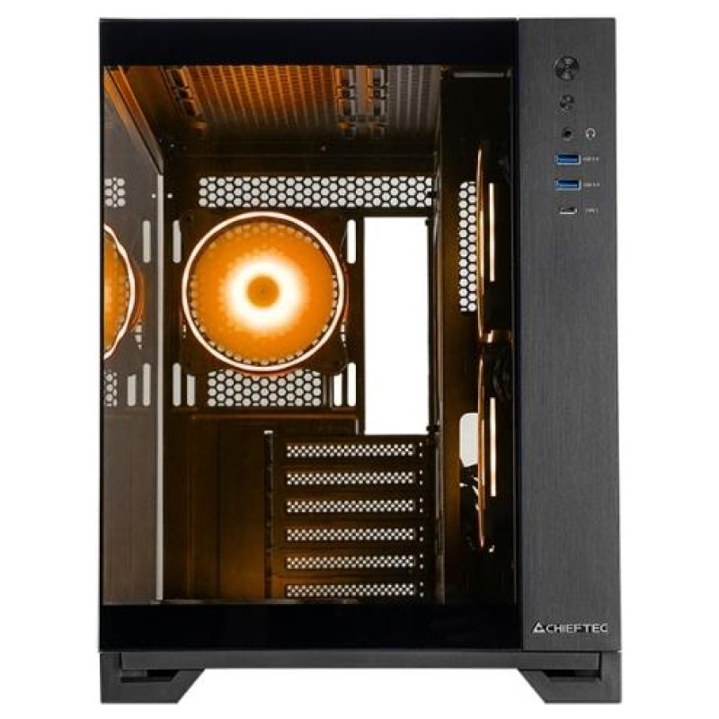 Chieftec Case|CHIEFTEC|VISIO GM-30B-TG-OP|MidiTower|Case product features Transparent panel|Not included|ATX|MicroATX|MiniITX|Colour Black|GM-30B-TG-OP