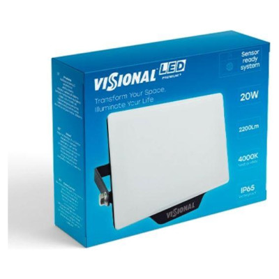 Visional Lamp|VISIONAL|Power consumption 20 Watts|Luminous flux 2200 Lumen|AC220-240V|Beam angle 120 degrees|VS122-20W-40K