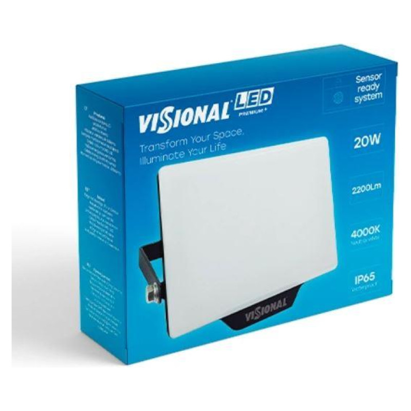 Visional Lamp|VISIONAL|Power consumption 20 Watts|Luminous flux 2200 Lumen|AC220-240V|Beam angle 120 degrees|VS122-20W-40K