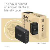 Club3D MOBILE TRAVEL CHARGER USB-C/100W CAC-1912EU CLUB3D