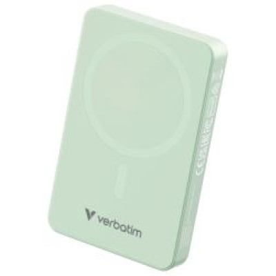 Verbatim Enerģijas krātuve Verbatim Charge n Go 10000mAh Magnetic Wireless Charge Green