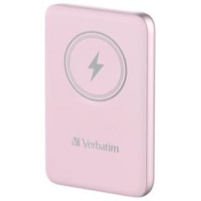 Verbatim Enerģijas krātuve Verbatim Charge n Go 10000mAh Magnetic Wireless Charge Pink