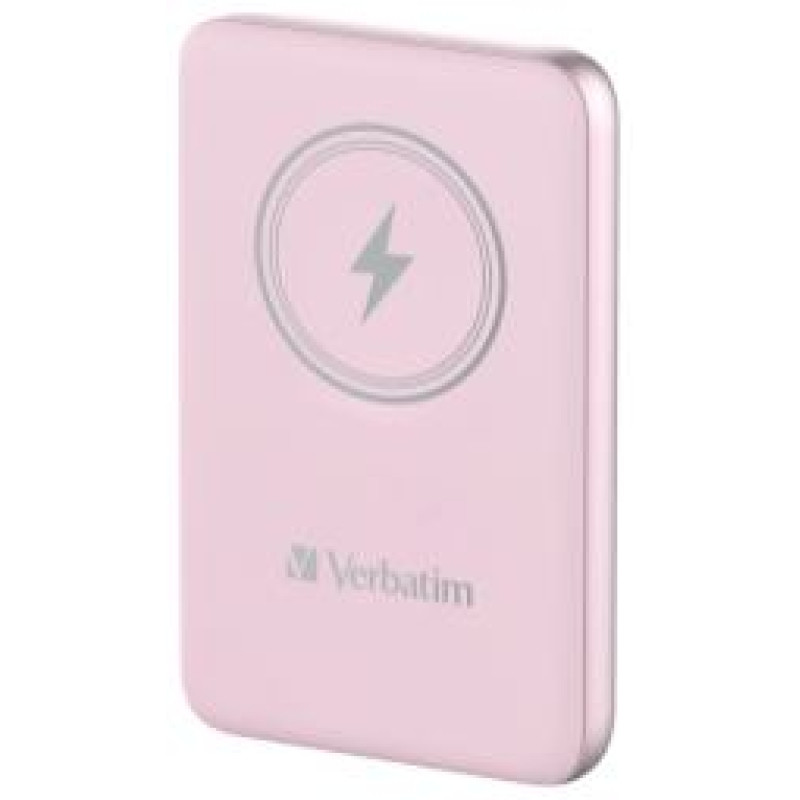Verbatim Enerģijas krātuve Verbatim Charge n Go 10000mAh Magnetic Wireless Charge Pink