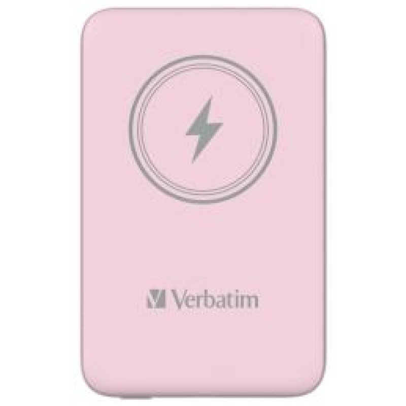 Verbatim Enerģijas krātuve Verbatim Charge n Go 10000mAh Magnetic Wireless Charge Pink