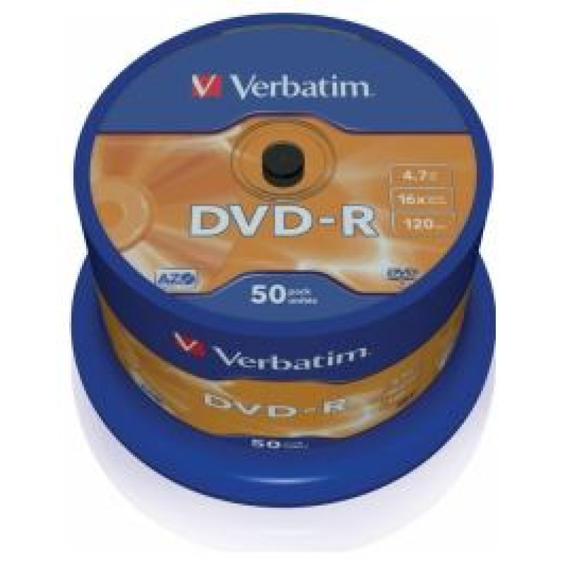 Verbatim Matricas DVD-R AZO Verbatim 4.7GB 16x 50 Pack Spindle