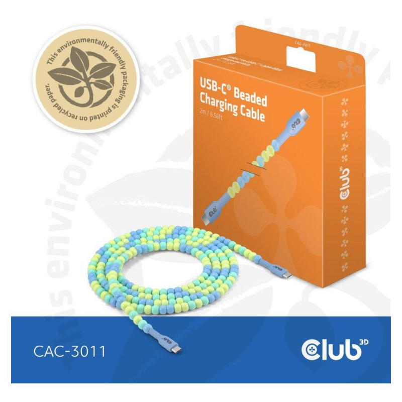 Club3D CABLE USB-C TO USB-C/BLUE CAC-3011 CLUB3D