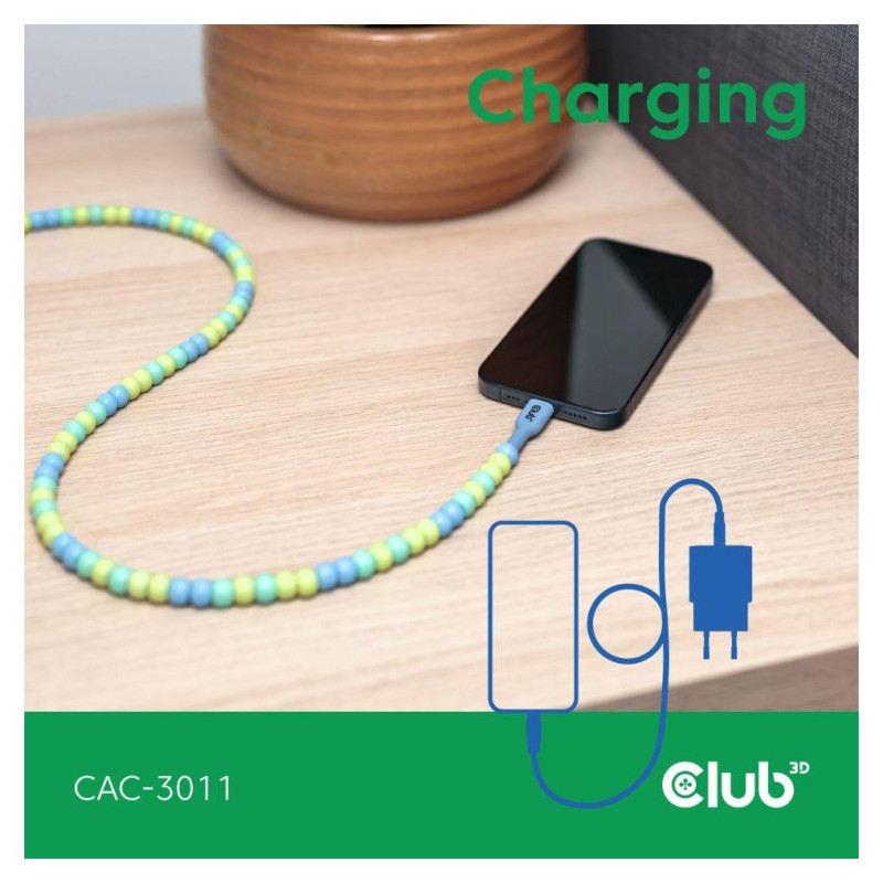 Club3D CABLE USB-C TO USB-C/BLUE CAC-3011 CLUB3D