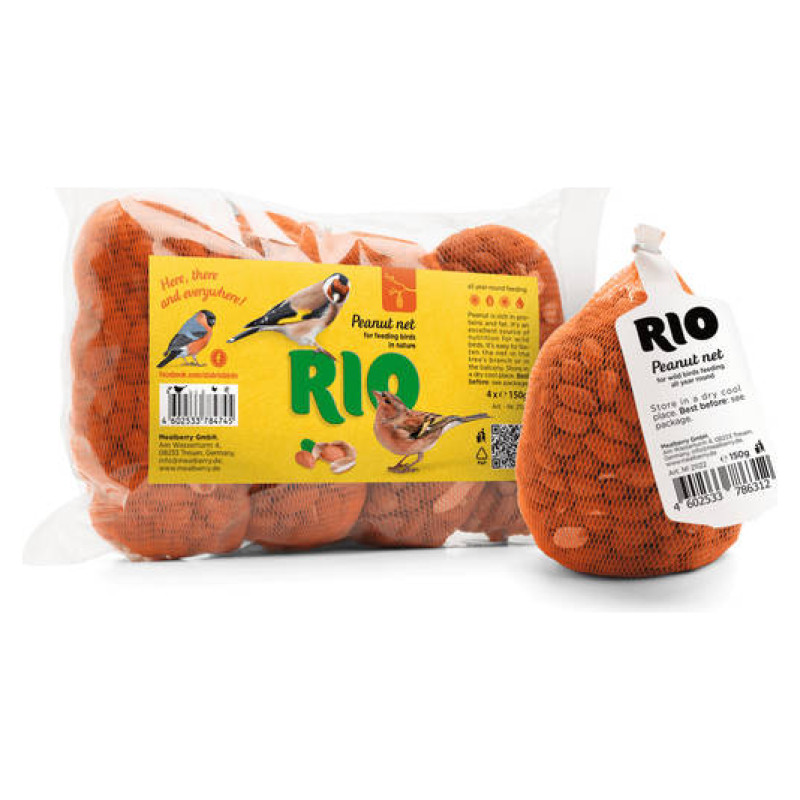 Mealberry RIO Peanut net 4x150 - zemesriekstu tīkls putnu baro&scaron;anai dabā