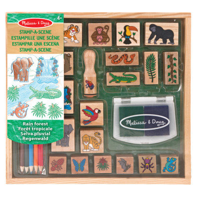 Melissa & Doug playset Stamp-a-Scene-Rain Forest