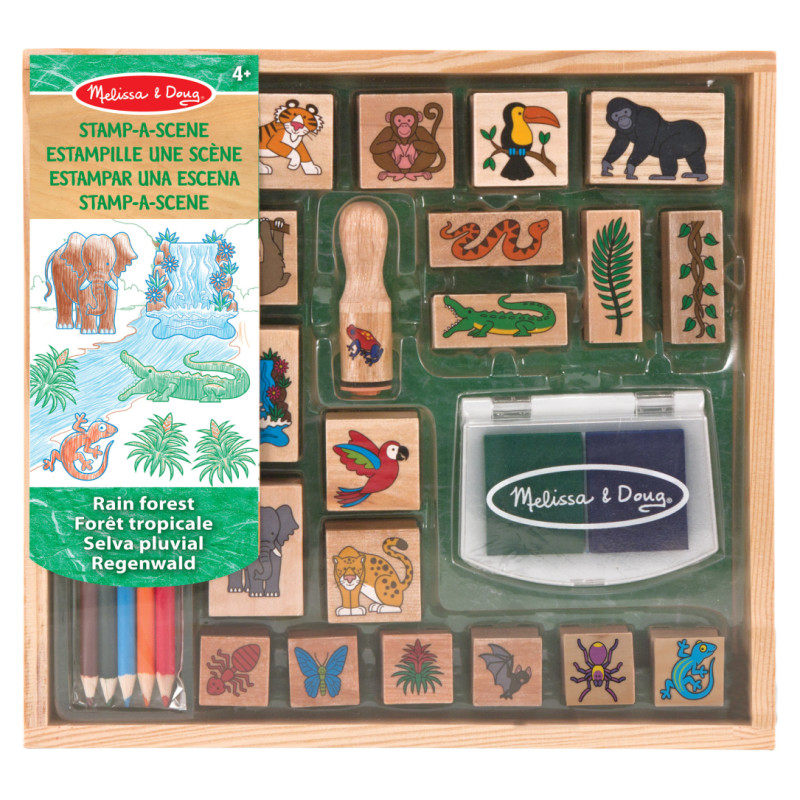 Melissa & Doug playset Stamp-a-Scene-Rain Forest