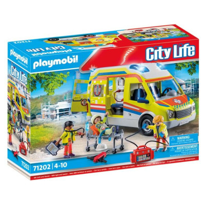 Playmobil CITY LIFE Ātrās palīdzības auto ar gaismiņām 71202