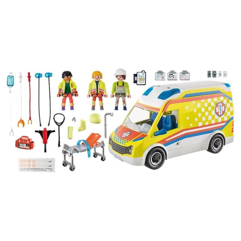 Playmobil CITY LIFE Ātrās palīdzības auto ar gaismiņām 71202