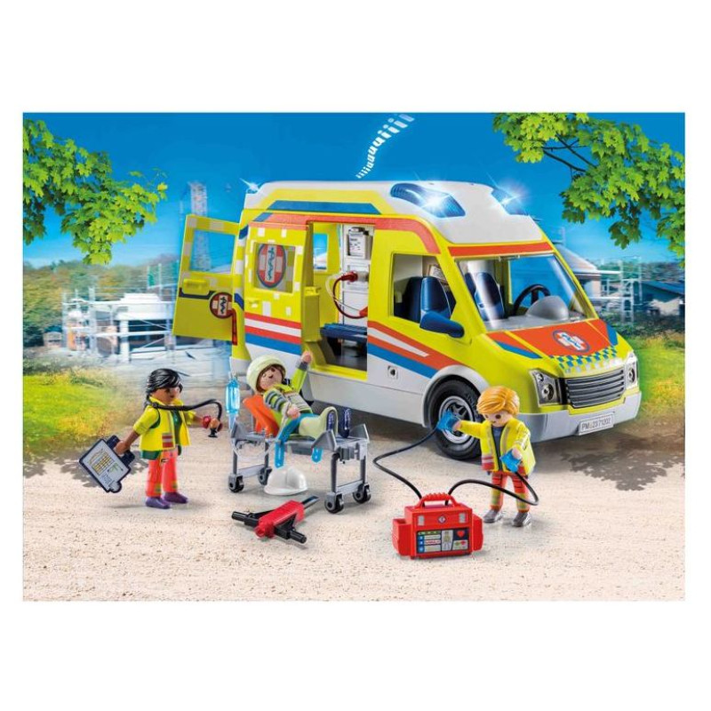 Playmobil CITY LIFE Ātrās palīdzības auto ar gaismiņām 71202