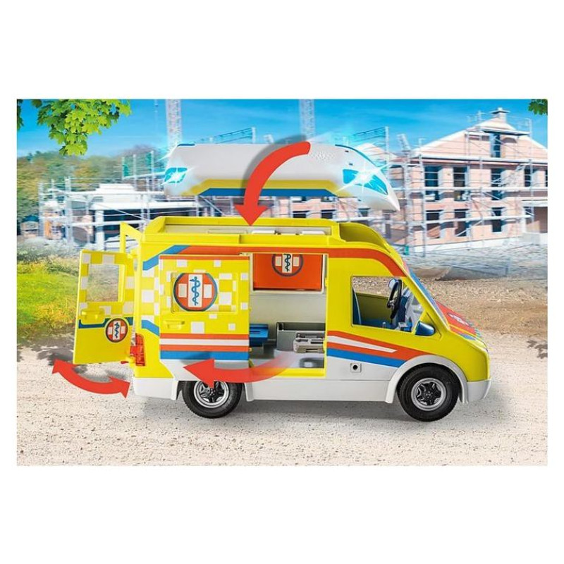 Playmobil CITY LIFE Ātrās palīdzības auto ar gaismiņām 71202