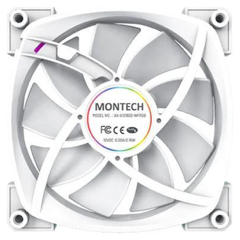 Montech CASE FAN 120MM/AX120 PWM WHITE 3 IN 1 MONTECH