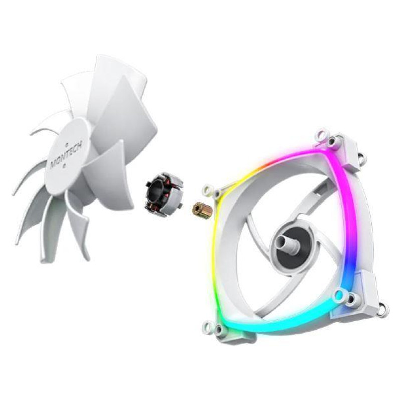Montech CASE FAN 120MM/AX120 PWM WHITE 3 IN 1 MONTECH