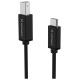 Wozinsky WKDDY2S USB-B - USB-C Cable 2m - Black