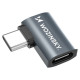 Wozinsky Przejściówka kątowa boczna Wozinsky WPKB-01 USB-C - USB-C 40Gb/s 240W 8K OTG - szara
