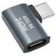 Wozinsky Przejściówka kątowa boczna Wozinsky WPKB-01 USB-C - USB-C 40Gb/s 240W 8K OTG - szara